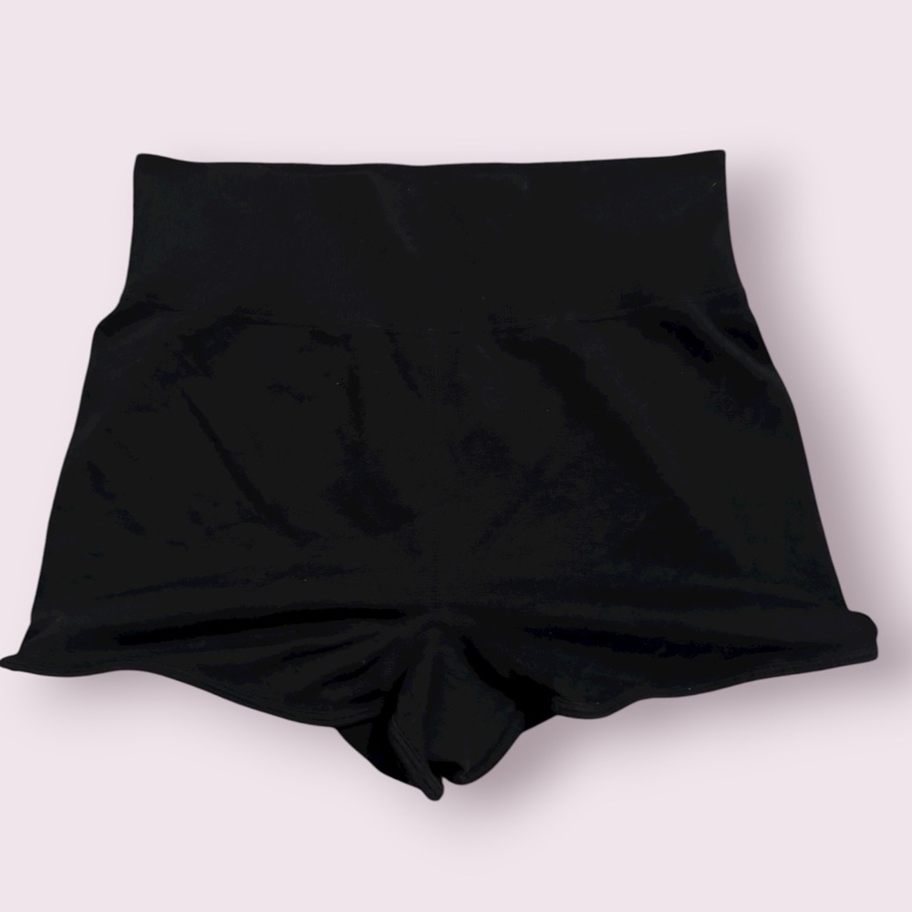 Wild Fable Black High Rise Lounge Shorts Stretch Knit Basic Size L